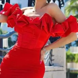 vestido instinto rojo