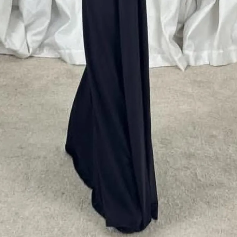 vestido negro de gala