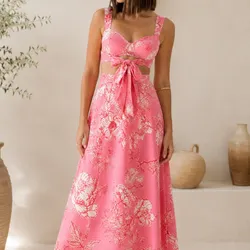 Vestido verano rosa