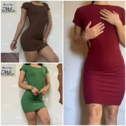 ✨️Vestido Corto Pulover Color Blanco Unitalla✨️