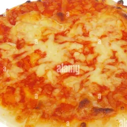 Pizza pequeña con queso gouda