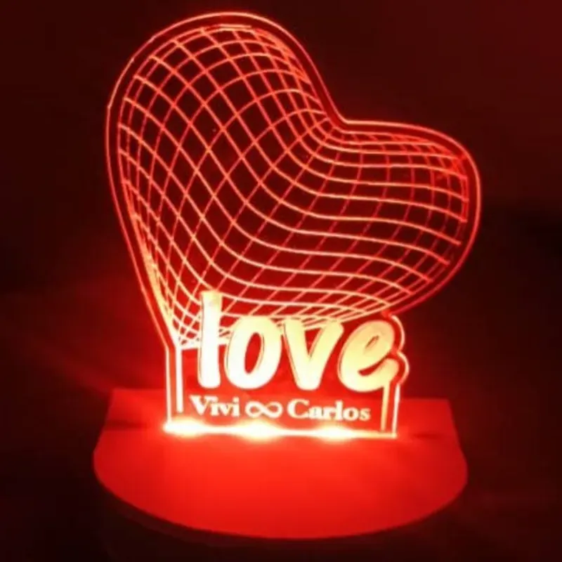 Lámparita 3D Corazón 
