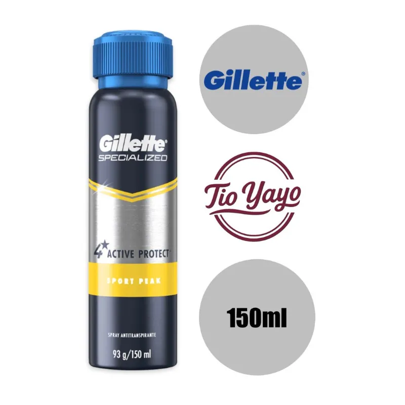 Gillette Specialized 4 Active Protect Sport Peak 150ml
