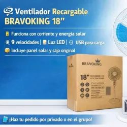 Ventilador Recargable 18"