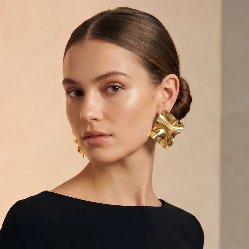 Aretes Grandes Acero inoxidable
