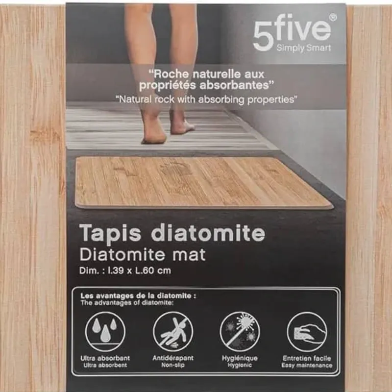 Alfombra de diatomita - Efecto bambú (Roca Natural porosa)