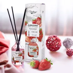 Ambientador mikado de nata y fresa