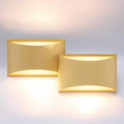 Apliques de pared color madera