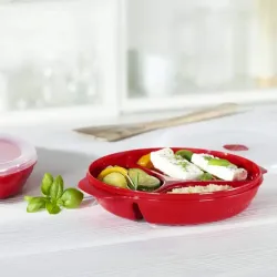 Bandeja con divisiones para microwave 