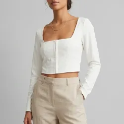 Blusa con mangas H&M