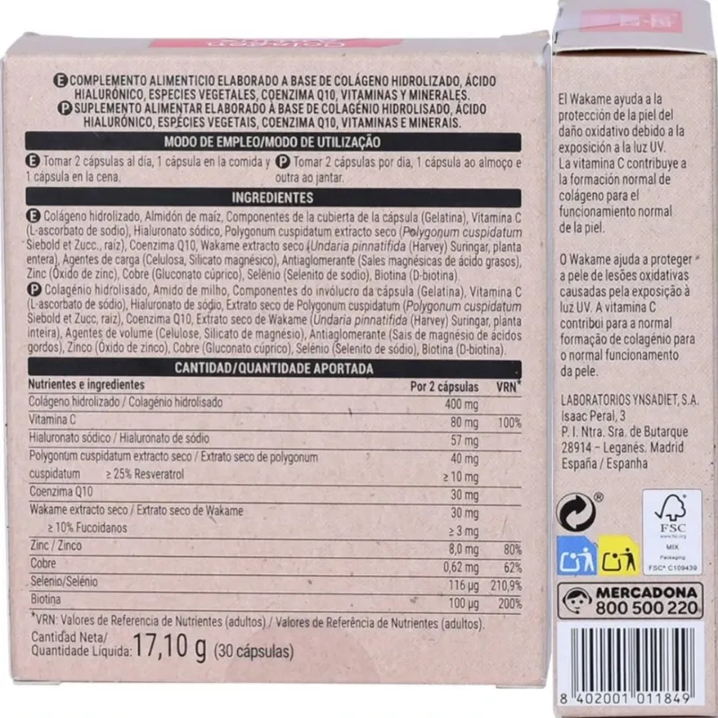 Collagen Antiox para la piel con ácido hialurónico