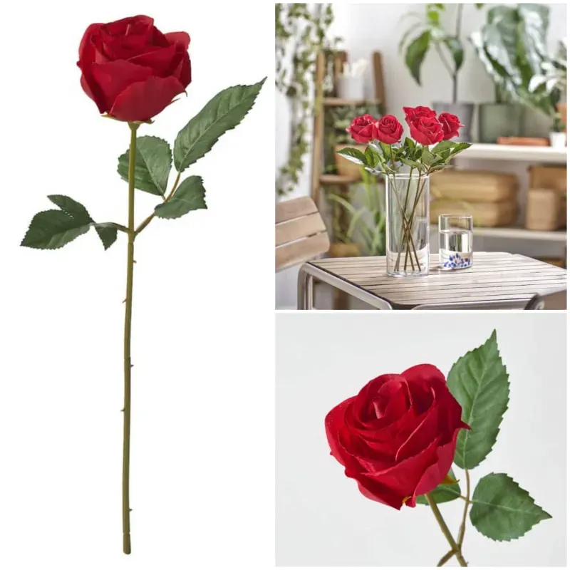 Flor artificial rosa