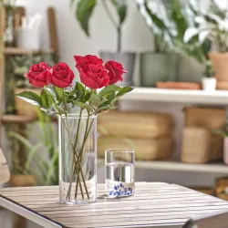 Flor artificial rosa