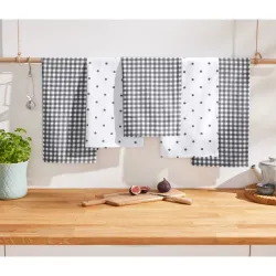 Juego de cinco paños de cocina