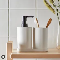 Juego de dispensador para baño