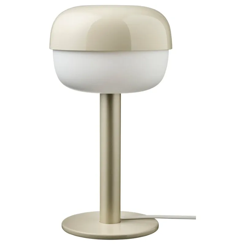 Lámpara de mesa beige