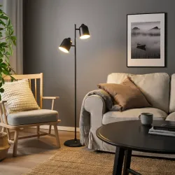 Lámpara de pie de doble foco