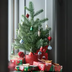 Maceta artificial tipo arbolito de pino