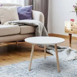 Mesa auxiliar ovalada