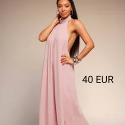 Mono de pierna ancha rosa