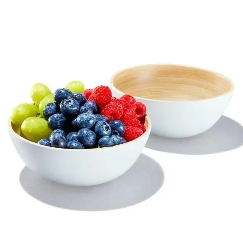 Pareja de bowls de bambú