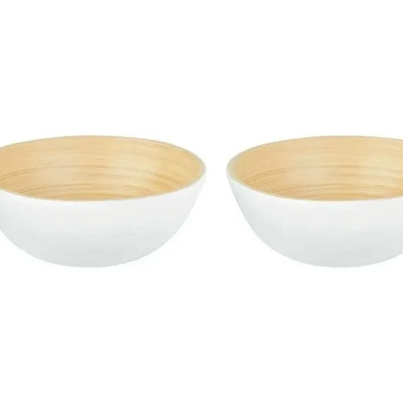 Pareja de bowls de bambú