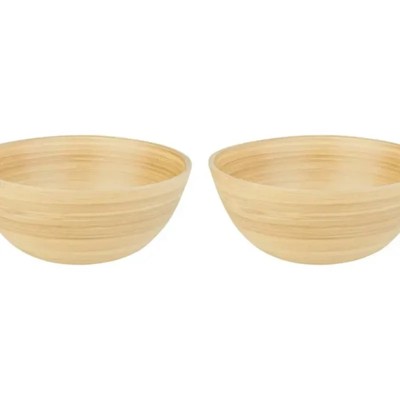 Pareja de bowls de bambú 