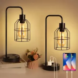 Pareja de lámparas de mesa
