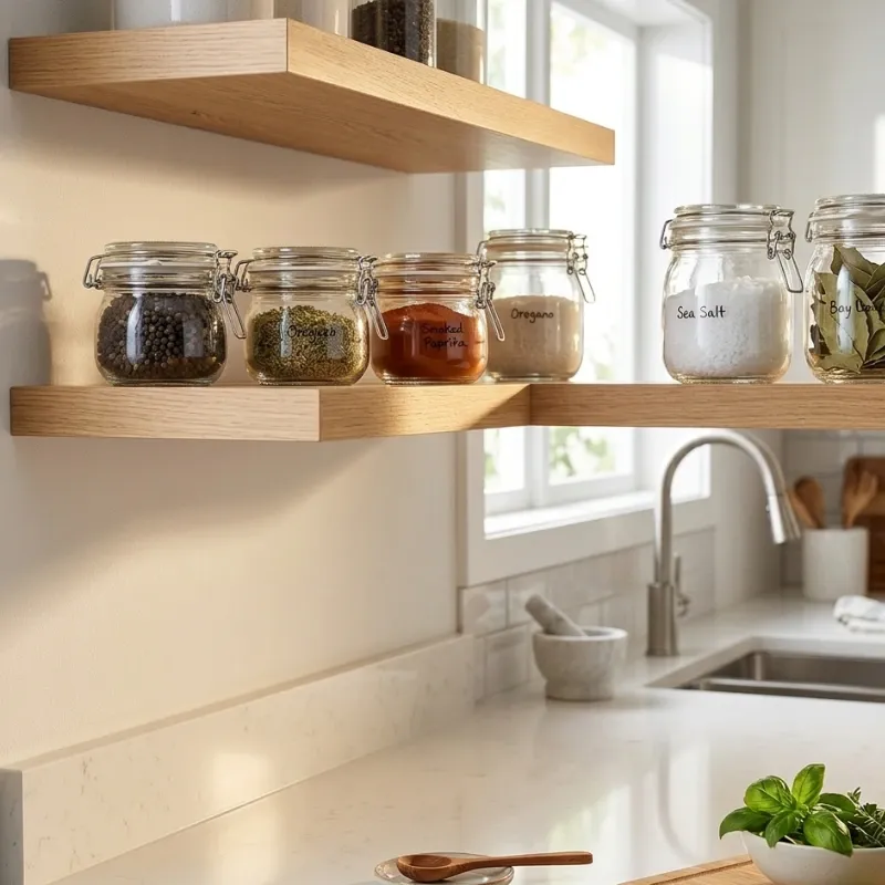Pote de cristal para especias y salsas