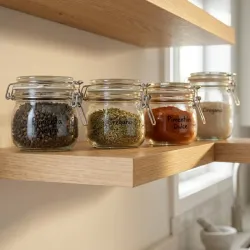 Pote de cristal para especias y salsas