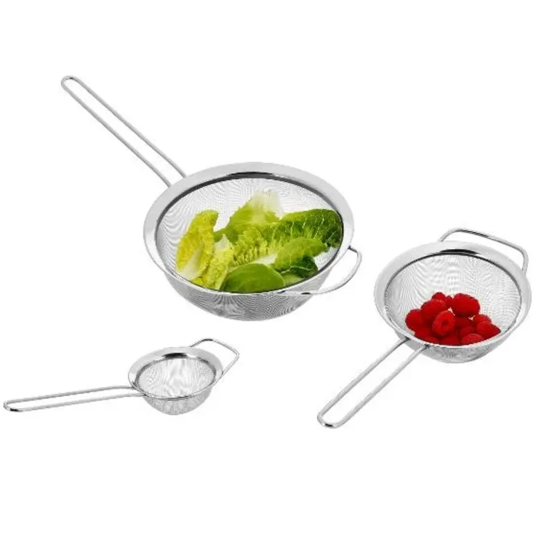 Set de 3 coladores de acero