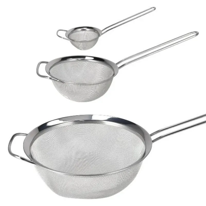 Set de 3 coladores de acero