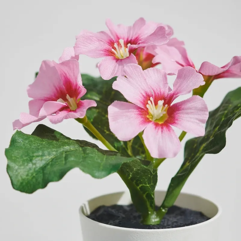 Set de 3 macetas artificiales con flores
