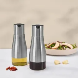 Set de dispensadores de aceite y vinagre
