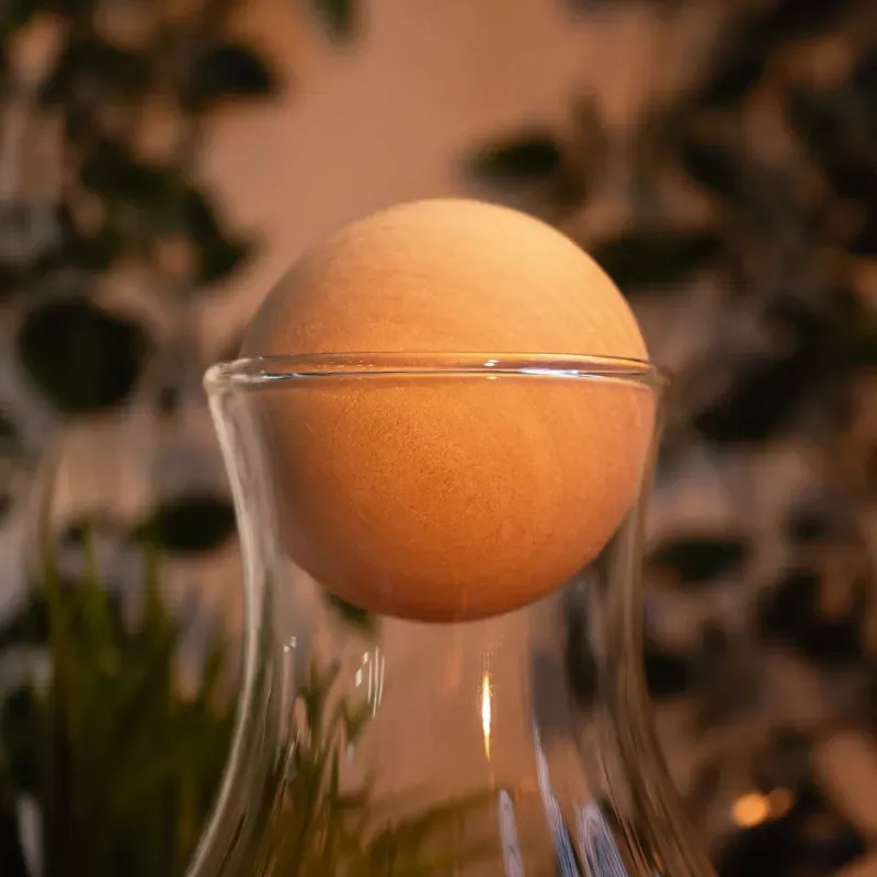 Set de jarra de cristal con seis vasos