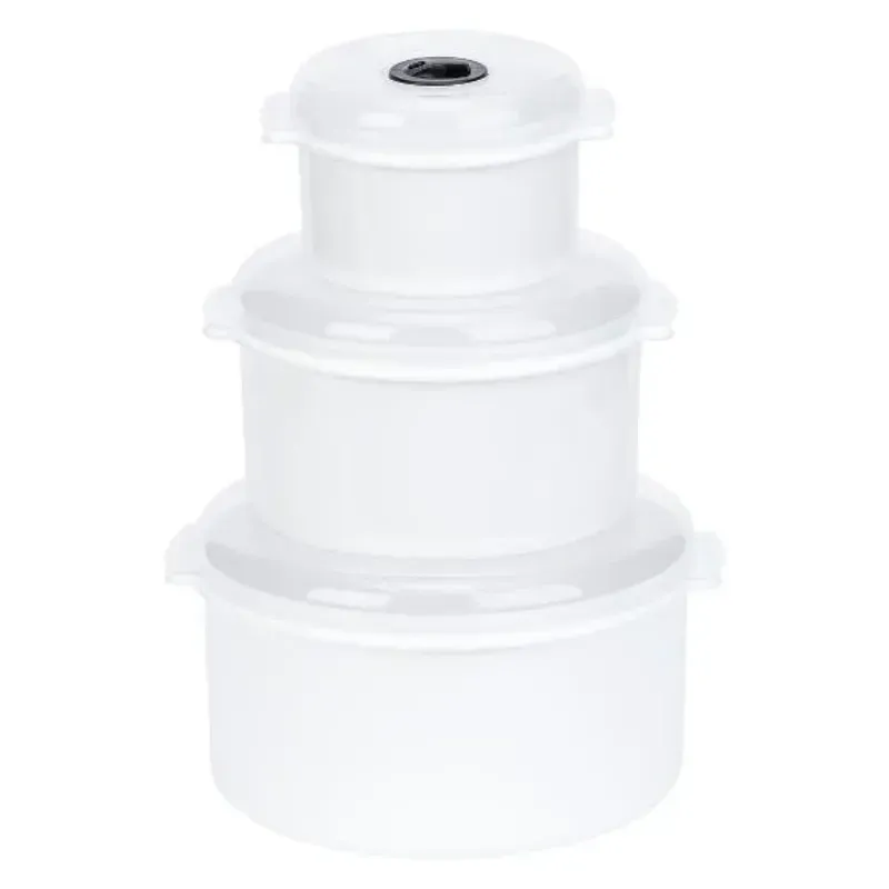 Set de tres ollas para microwave 