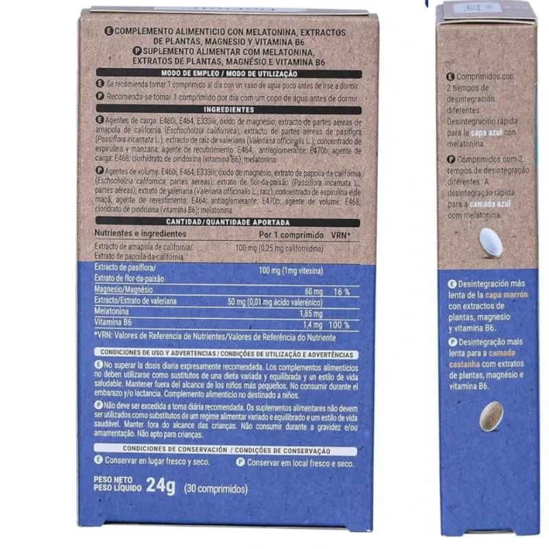 Suplemento para dormir con melatonina