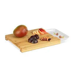 Tabla para cortar con bandeja