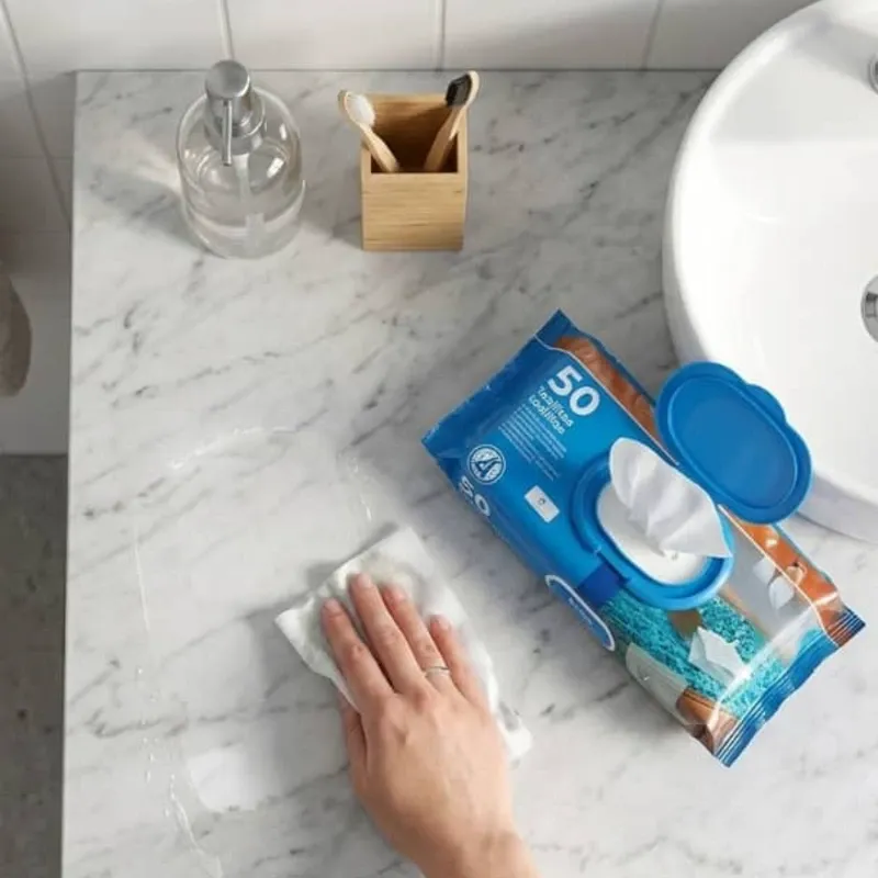 Toallitas limpiadoras de baño