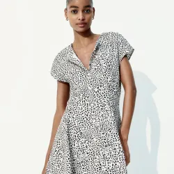 Vestido animal print H&M
