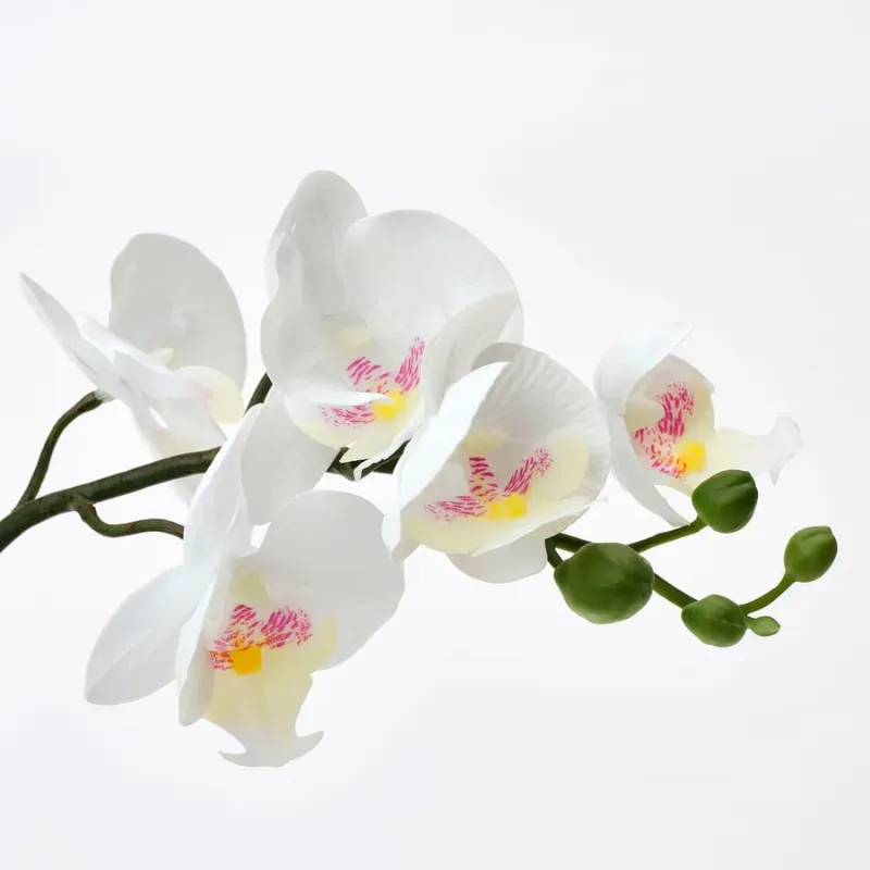 Maceta artificial con orquídea 