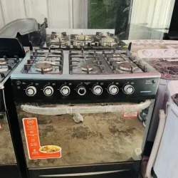 🛍️Cocina de 6 Quemadores Premier Negra