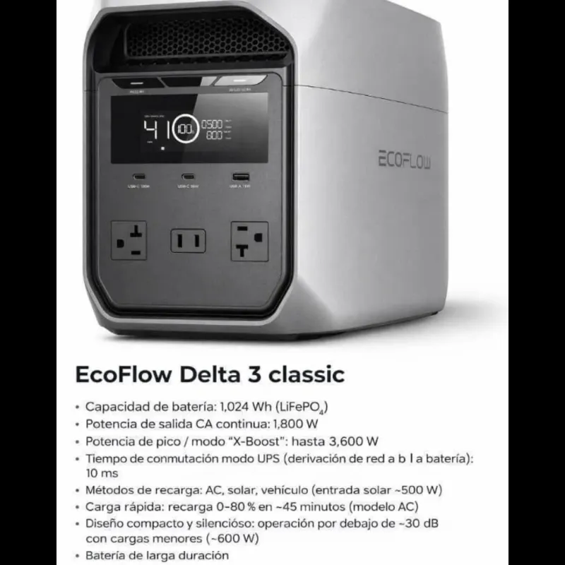 🔴Ecoflow Delta 3 Clasica