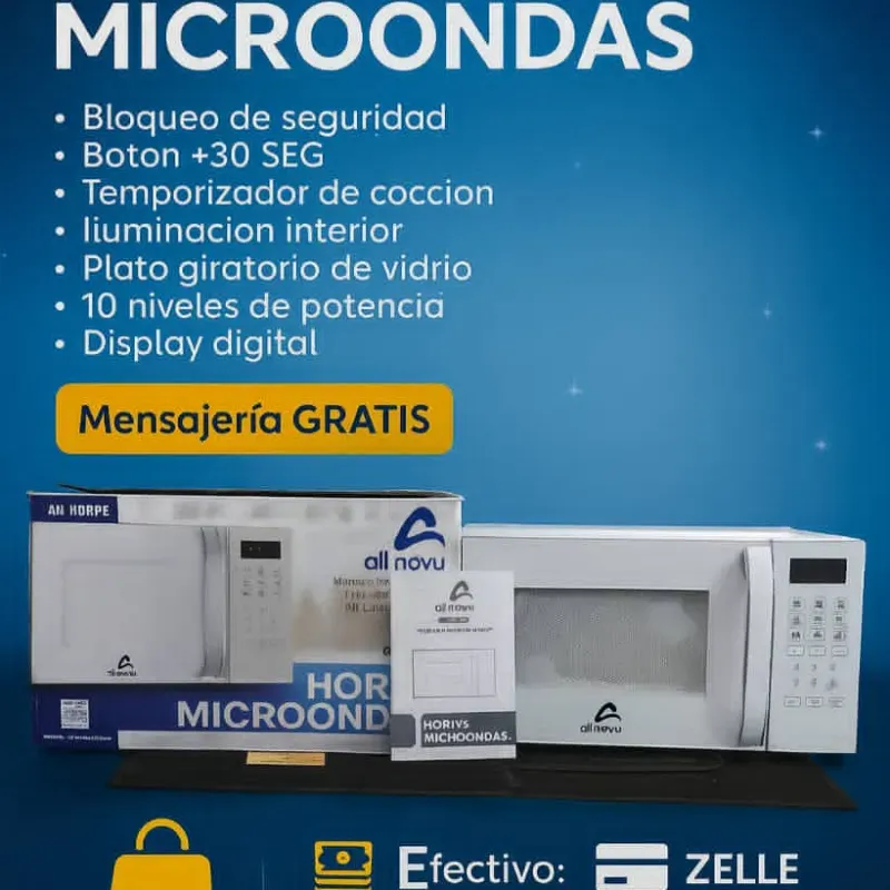 🟨Horno Microondas All Novu 20 L