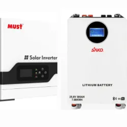 ⚪Kit Solar Inversor MUST 3000W y Batería SAKO 7680Wh