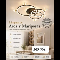 Lámpara de Aros y Mariposas