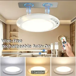 🦋Lampara recargable de techo 20cm de diametro