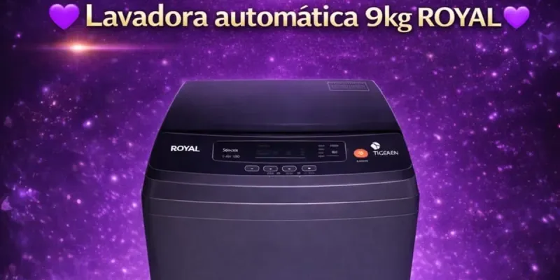 🟢Lavadora automática royal de 9 kg 