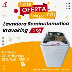 Lavadora Semiautomática BravoKing 5kg