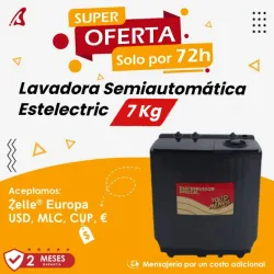 Lavadora Semiautomática Estelectric 7 kg